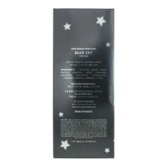 New Brand Blue Sky For Men Eau De Toilette 100ml