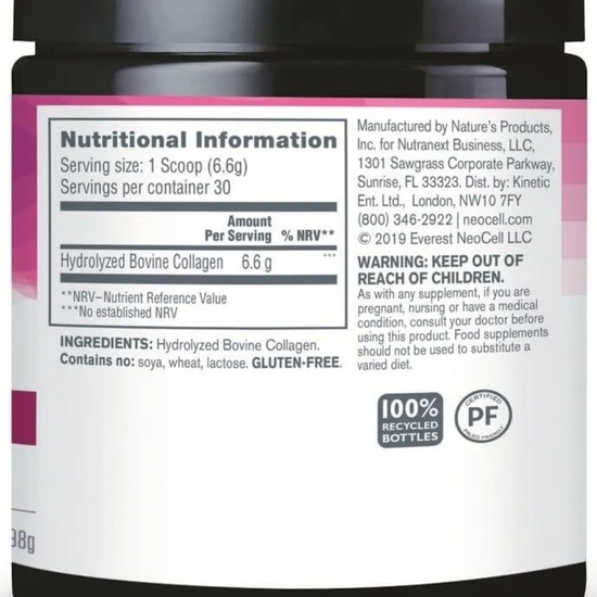 NeoCell Super Collagen Peptides Type 1 & 3 Powder 198g