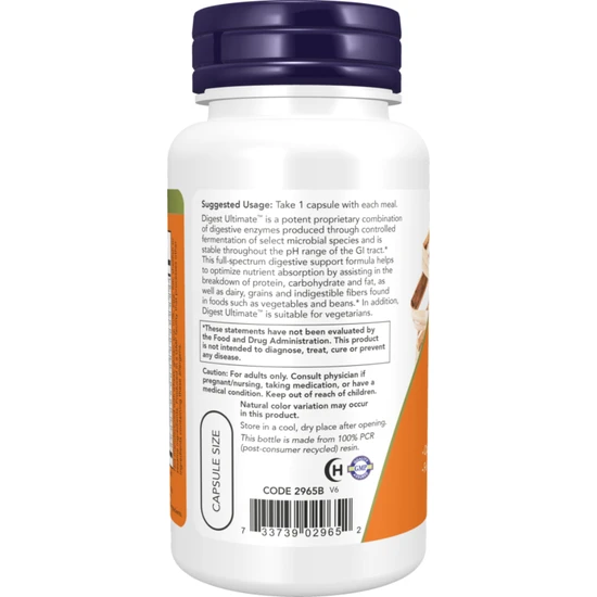 NOW Foods Digest Ultimate Capsules 120 Capsules