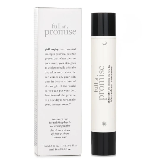Philosophy Full Of Promise Treatment Duo For Uplifting Days & Voluminizing Nights 30ml