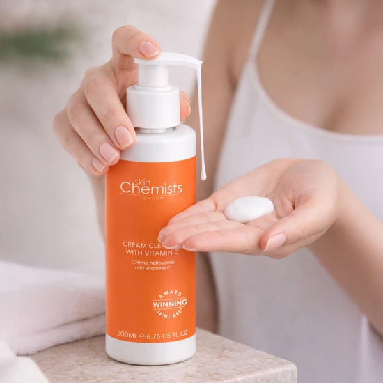 skinChemists Anti-Ageing Cream Cleanser With Vitamin C 200ml