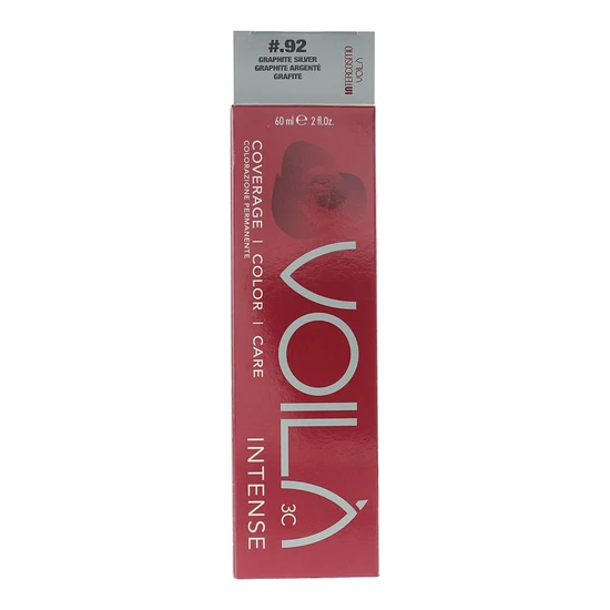 Intercosmo Voila 3c Intense .92 Graphite Silver Hair Colour 60ml