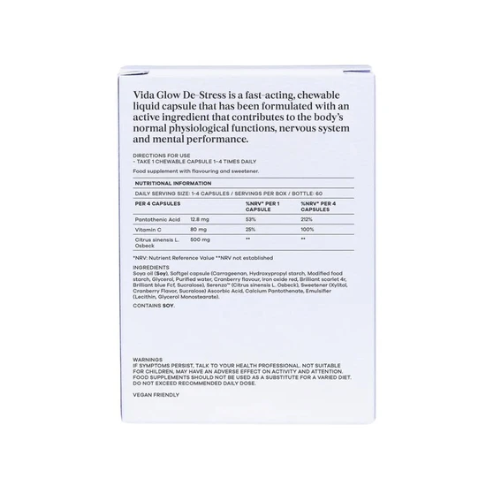Vida Glow De-stress 60 Capsules