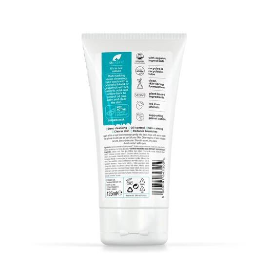 Dr. Organic Skin Clear Organic Tea Tree Deep Pore Cleansing Face Wash 125ml