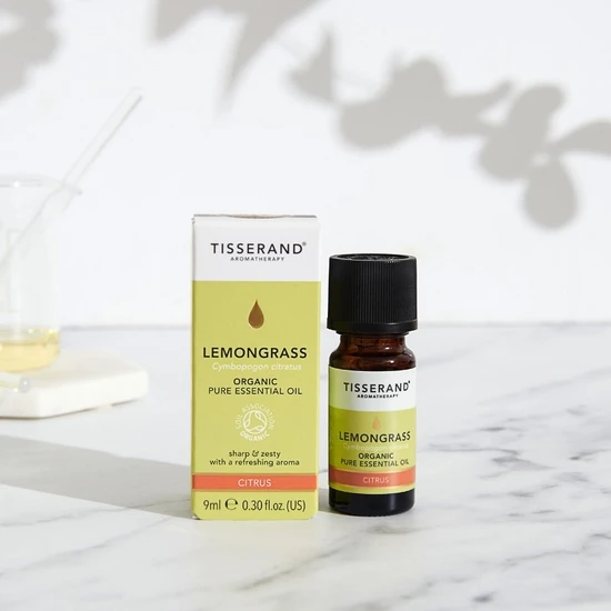 Tisserand Aromatherapy Pure Essential Oils Lemongrass Organic Essential Oil 9ml