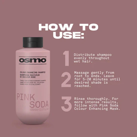 Osmo Pink Soda Colour Enhancing Shampoo 400ml