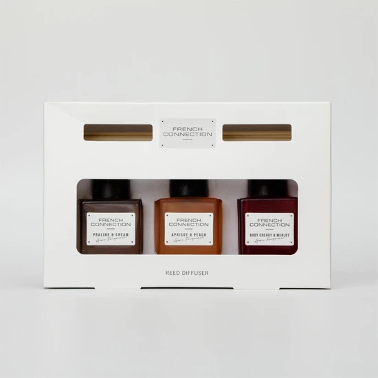 French Connection Autumn Collection Trio Of Reed Diffusers Gift Set 3 x 50ml