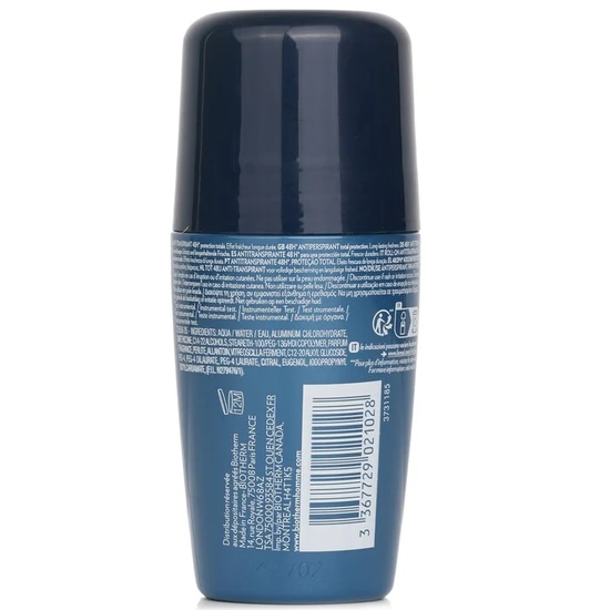Biotherm Homme 48h Day Control Protection Antiperspirant Roll On 75ml
