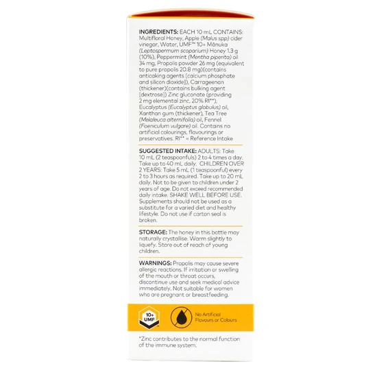 Comvita Manuka Honey & Propolis Herbal Elixir 200ml