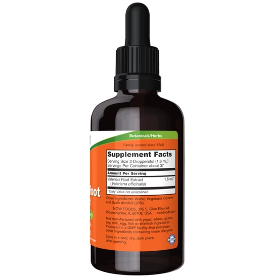 NOW Foods Valerian Root Extract Liquid 59ml