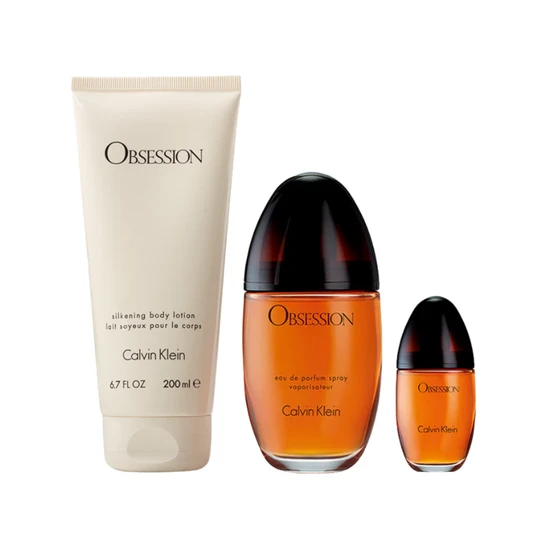 Calvin Klein Obsession Gift Set 100ml & 3pc