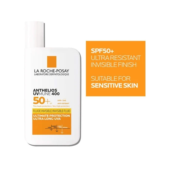 La Roche-Posay Anthelios UVMune 400 Invisible Fluid SPF 50+ Sun Cream 50ml