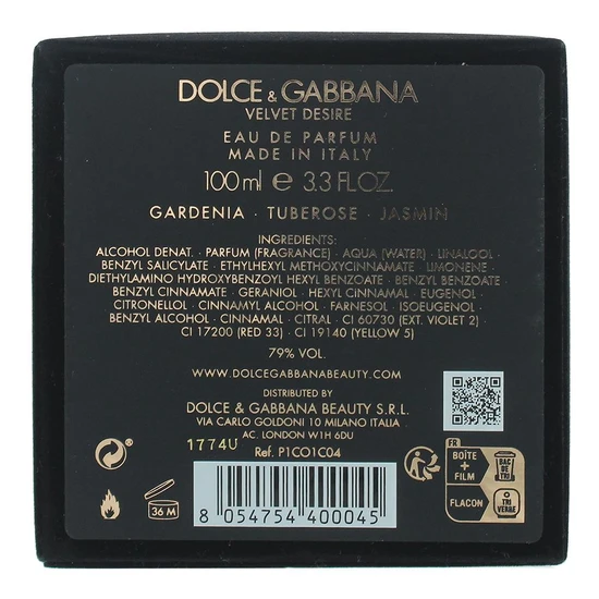 Dolce & Gabbana Velvet Desire Eau De Parfum 100ml