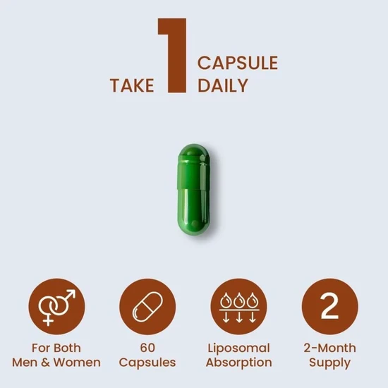 ZeroHarm Liposomal Glucose Support Capsules 60 Capsules