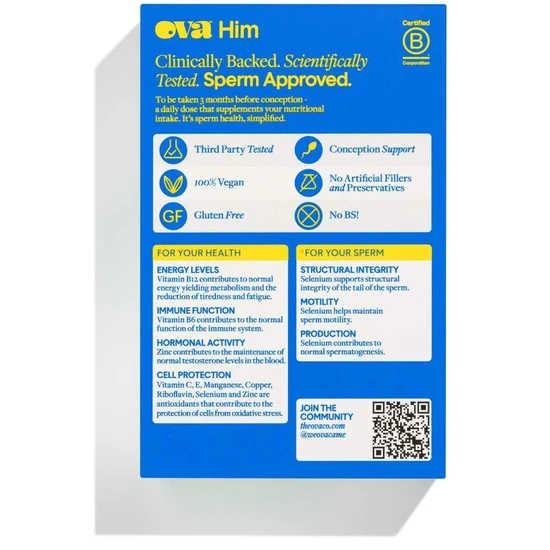 OVA OVAHim Advanced Sperm Support Capsules 56 Capsules