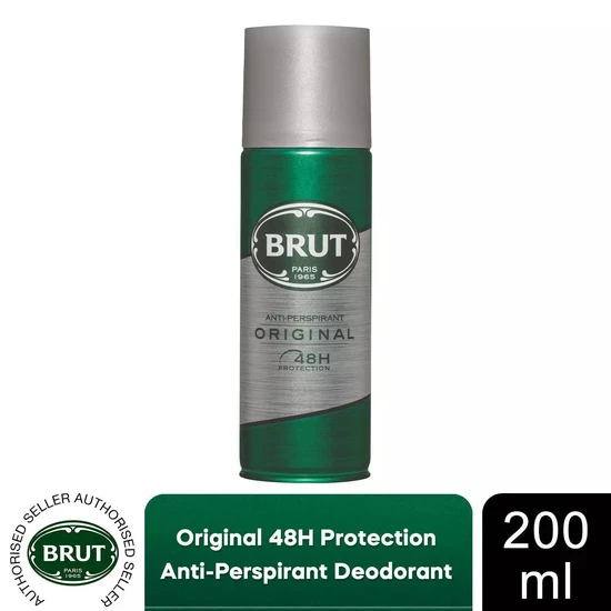 Brut Original Mens Anti-Perspirant 48h Deodorant With Distinctive Fragrance 200ml