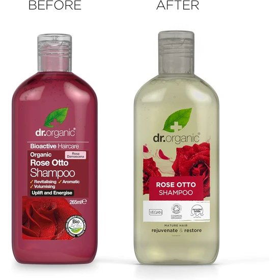 Dr. Organic Bioactive Hair Care Organic Rose Otto Shampoo 265ml