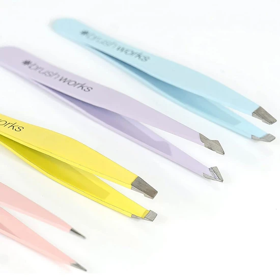 Brushworks HD Combination Tweezer Set Mixed