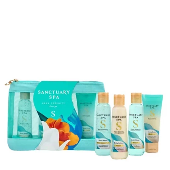 Sanctuary Spa Aqua Serenity Escapes Washbag Gift Set