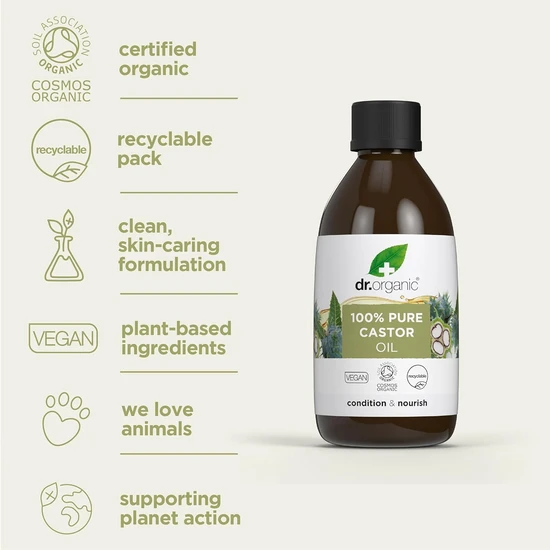 Dr. Organic Condition & Nourish Pure Castor Oil 250ml
