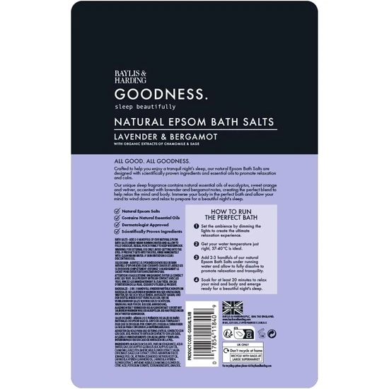 Baylis & Harding Goodness Sleep Bath Salts 1kg