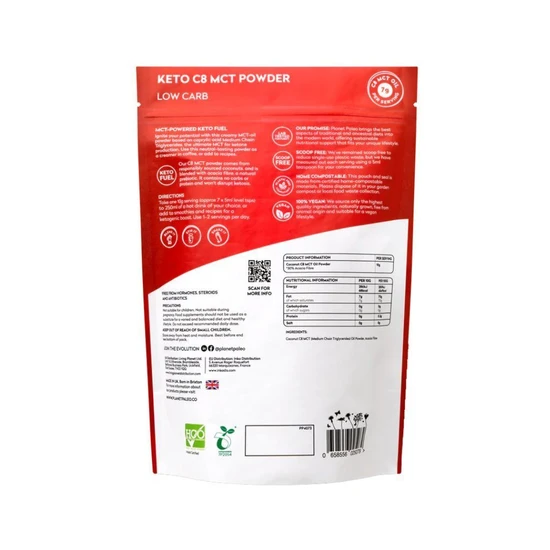 Planet Paleo Keto C8 MCT Powder 220g