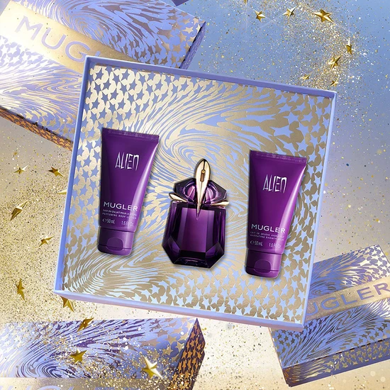 Mugler Alien Gift Set 30ml EDP, 50ml Shower Gel & 50ml Perfumed Body Lotion