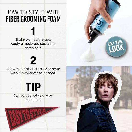 American Crew Fibre Grooming Foam 200ml