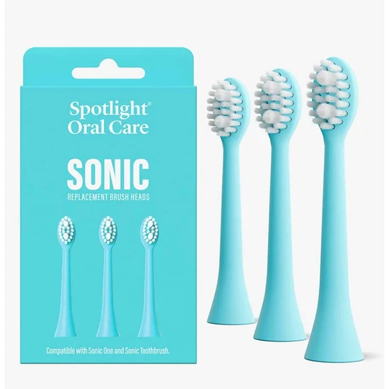 Spotlight Sonic Toothbrush Replacement Heads Black