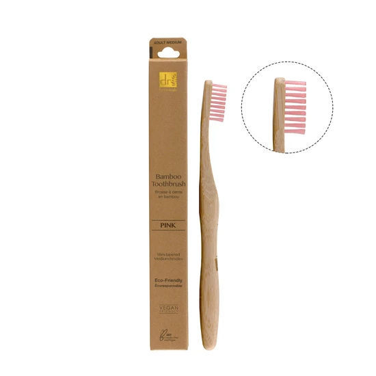 Dr Botanicals Pastel Bamboo Toothbrush Kit