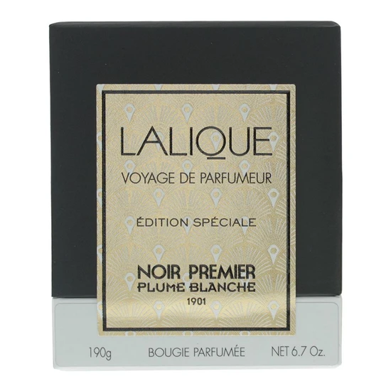 Lalique Noir Premier Plume Blanche Candle 190g