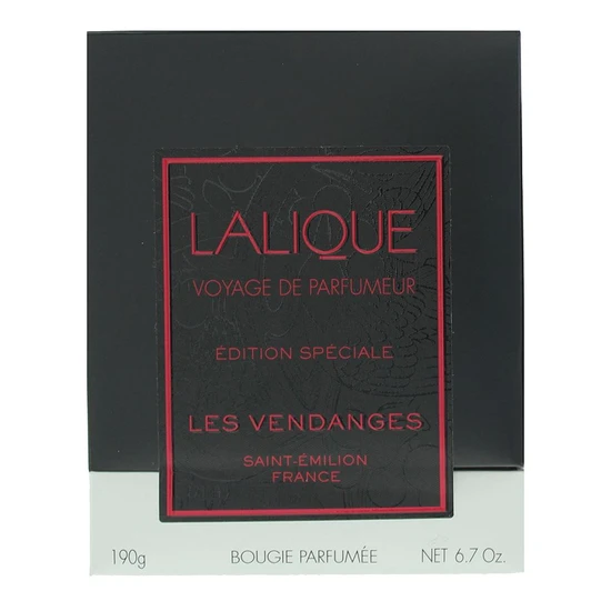 Lalique Les Vendanges Saint-Emilion France Perfumed Candle 190g