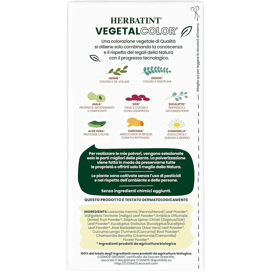 Herbatint Vegetal Organic Hair Colour Pure Caramel Power 100g