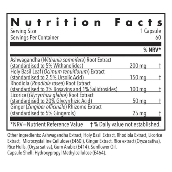 Allergy Research Group Ashwaganda Complex Capsules 60 Capsules