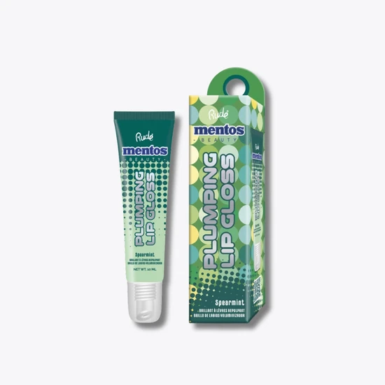 RUDE COSMETICS Mentos Plumping Lip Gloss Bubble Fresh Cotton Candy