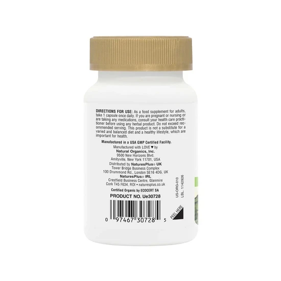 Nature's Plus Source Of Life Garden Organic Vitamin D3 2500iu 60 Vegicaps