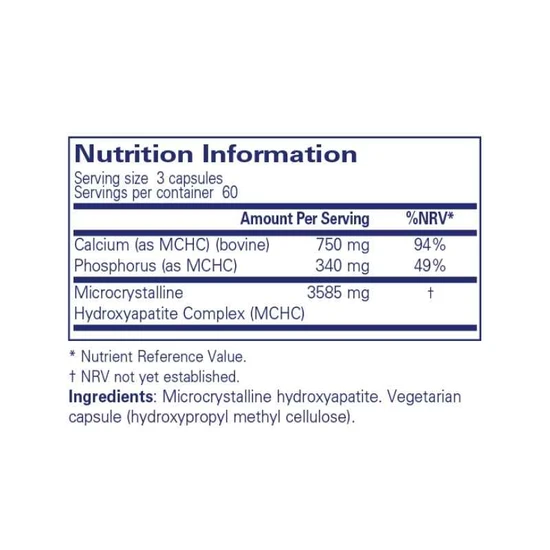 Pure Encapsulations Calcium MCHA Capsules 180 Capsules