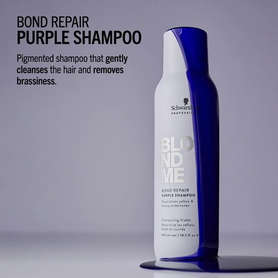 Schwarzkopf BlondMe Bond Repair Purple Shampoo 2 x 300ml