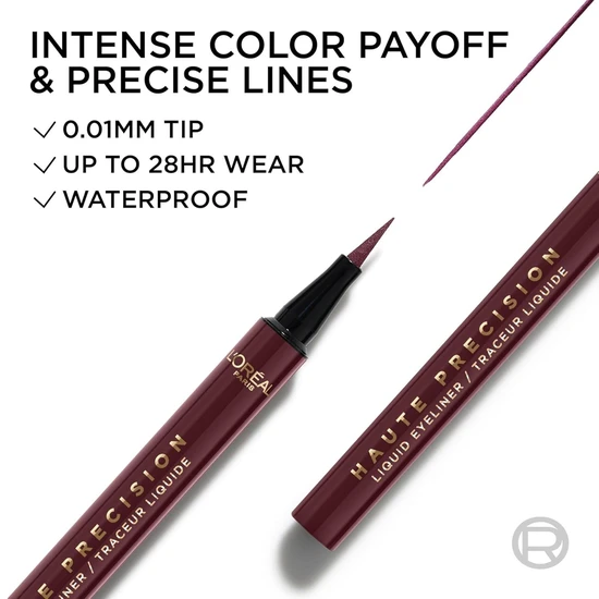 L'Oreal Paris Haute Precision Liquid Eyeliner 050 Bordeaux Cashmere