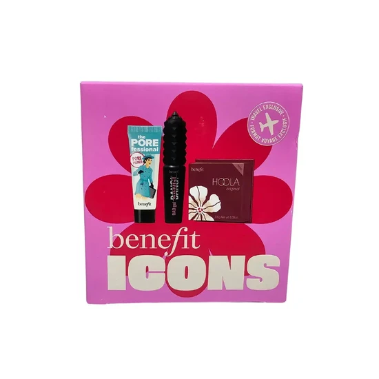 Benefit Icon Travel Set 7.5ml Primer, 4g Mascara & 2.5g Bronzer