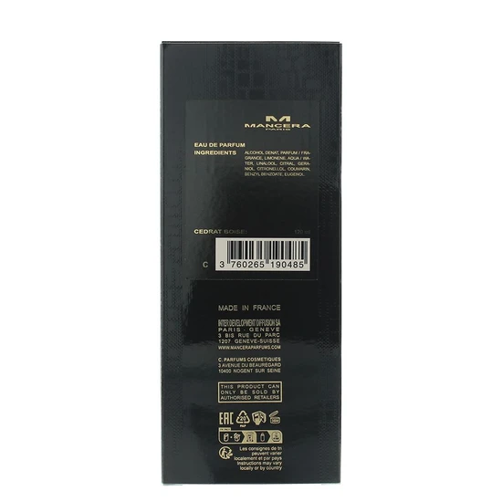 Mancera Cedrat Boise Eau De Parfum 120ml