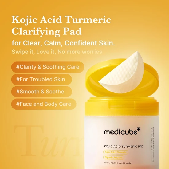 Medicube Kojic Acid Turmeric Pads 70 Pads