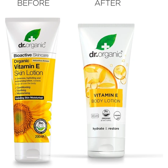 Dr. Organic Hydrate & Restore Vitamin E Body Lotion 200ml