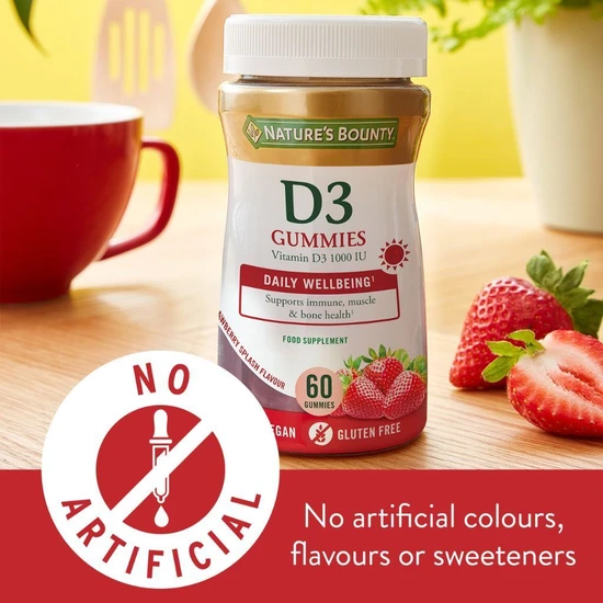 Nature's Bounty Vitamin D3 Gummies 60 Gummies
