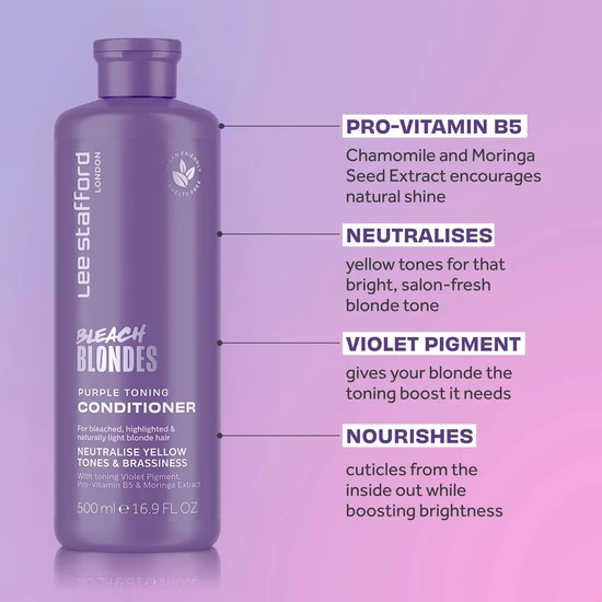 Lee Stafford Bleach Blondes Purple Toning Conditioner 500ml