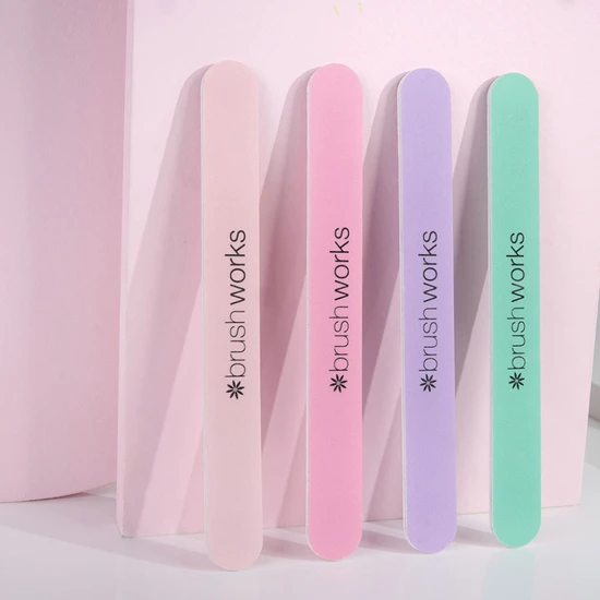 Brushworks Pastel Coloured Nail Files 4 Pack