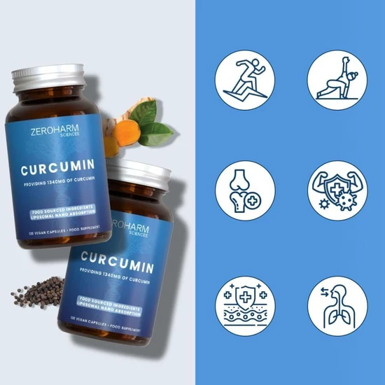 ZeroHarm Liposomal Curcumin 1340mg Capsules 120 Capsules