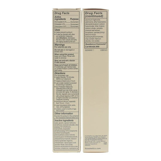 IT Cosmetics Your Skin But Better CC+ Colour Correcting Full Coverage CC Cream SPF 50+ Nude Glow Tan
