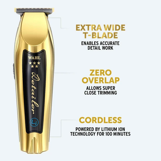 Wahl Cordless Detailer Li Trimmer Gold