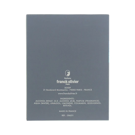 Franck Olivier Pure Homme Eau De Toilette 100ml